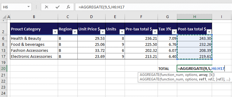 Excel 如何仅对筛选的单元格求和