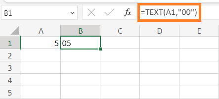 Excel 如何在数字前添加零