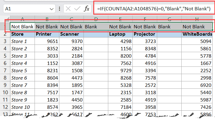 Excel 如何删除空列