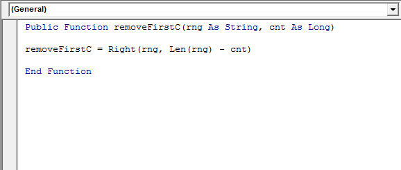 Excel 如何删除第一个字符