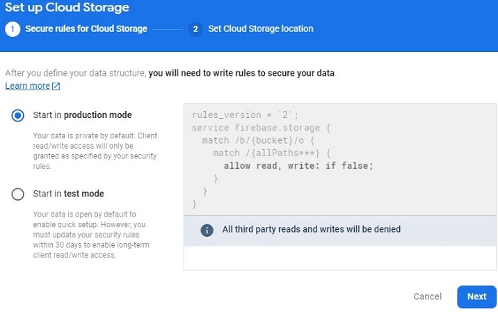 Firebase获取URL