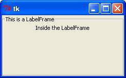 Python 3 - Tkinter LabelFrame