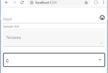 Angular Material 7 - 表单字段|极客教程