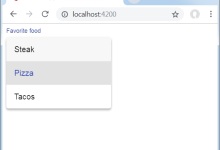Angular Material 7 - 选择|极客教程