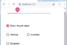 Angular Material 7 - Slider|极客教程