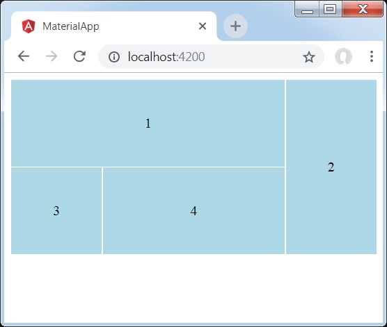 Angular Material 7 - Grid List