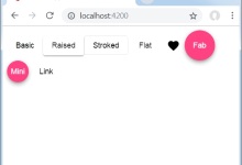 Angular Material 7 - 按钮|极客教程