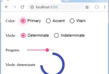 Angular Material 7 - 进度条|极客教程