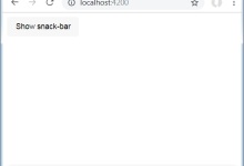 Angular Material 7 - SnackBar|极客教程