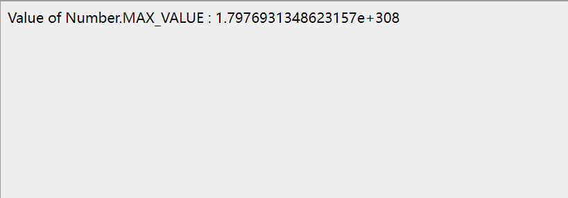 JavaScript Number - MAX_VALUE