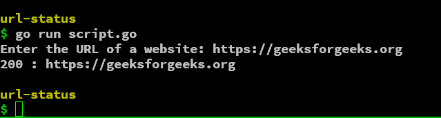 Golang 检查 URL/网站的状态