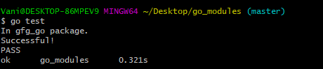 Golang 如何创建模块