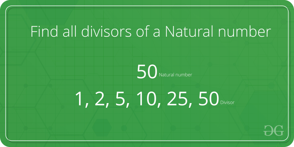 C++程序 找到一个自然数的所有因子