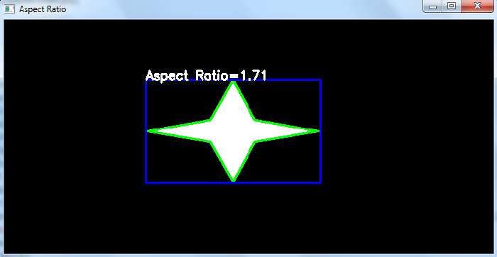 如何使用OpenCV Python计算图像中物体的长宽比？