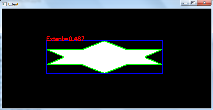 如何使用OpenCV Python计算图像对象的范围？