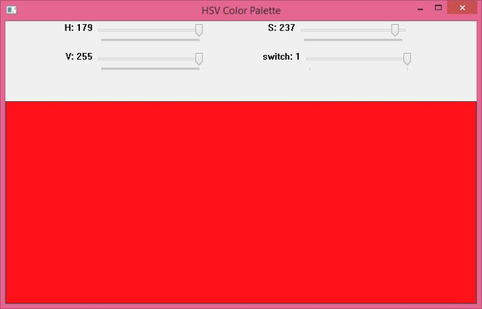 如何使用OpenCV Python创建HSV颜色空间的颜色条？
