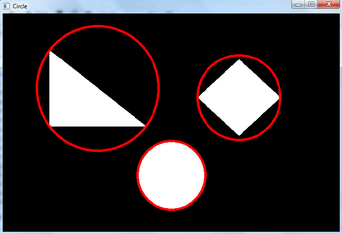 如何使用OpenCV Python找到对象的最小外接圆?