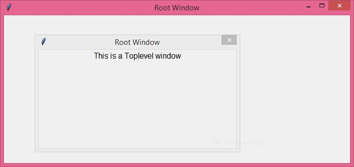 Python Tkinter 如何相对于根窗口定位toplevel()窗口？