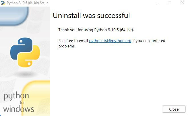 如何从我的Windows机器中移除Python？