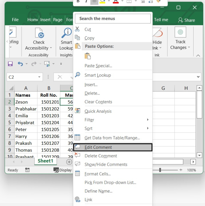 Excel评论：添加、显示或隐藏、修改、删除和更多高级操作