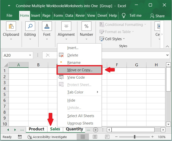 Excel教程：将多个工作簿或工作表合并为一个