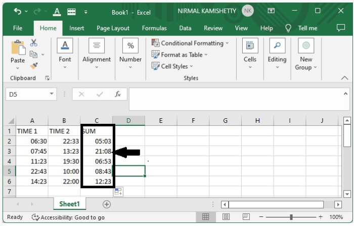 如何在 Excel 中添加或总结超过 24 小时的时间？