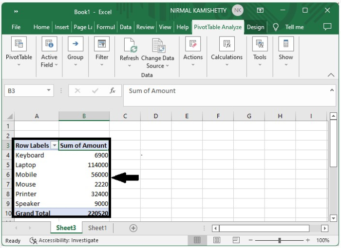 如何在Excel数据透视表中添加总计/子总计列的百分比?