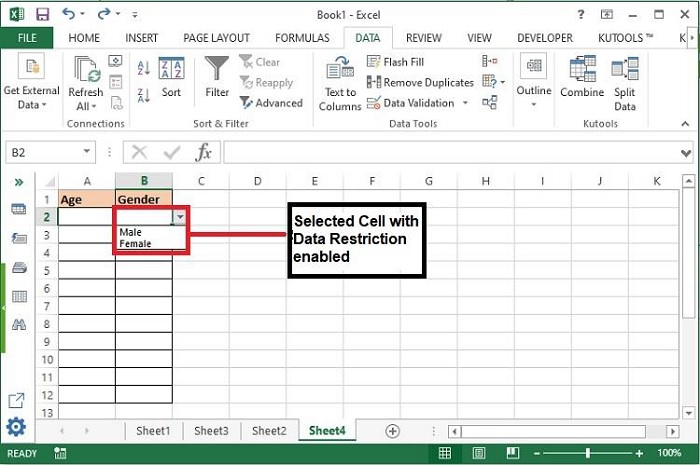 如何清除Excel中单元格中的受限值？