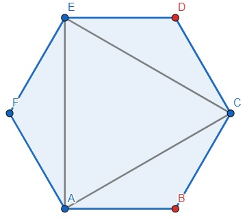 使用Python计算带彩色顶点的正多边形中等腰三角形的数量