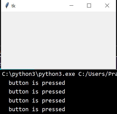 Python Tkinter中的绑定函数