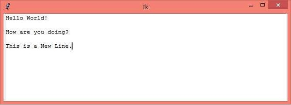 如何使用Tkinter创建多行输入框？