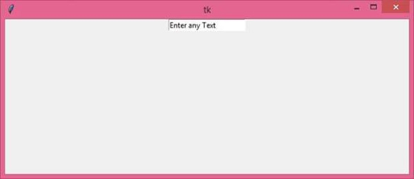 如何为Tkinter Entry widget设置默认文本？