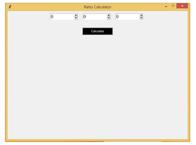 使用Tkinter创建比例计算器GUI