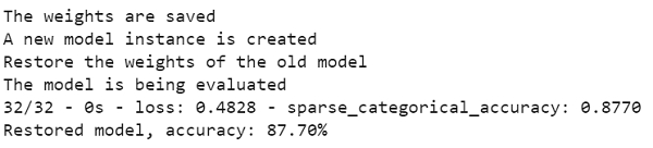 如何使用Python手动保存权重的Keras？