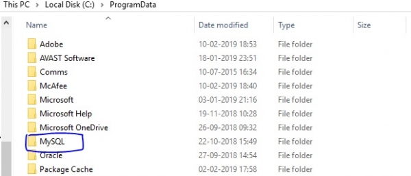 在MySQL目录中找不到my.ini？