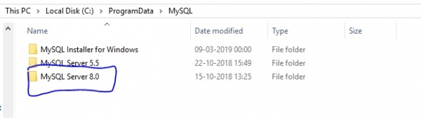 在MySQL目录中找不到my.ini？
