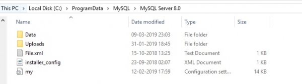 在MySQL目录中找不到my.ini？