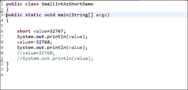 Java中与MySQL的smallint等效的是什么？