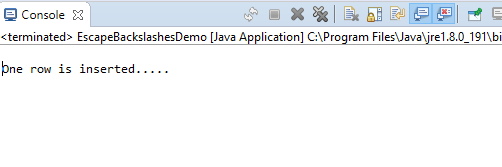 MySQL 如何使用JDBC转义反斜杠