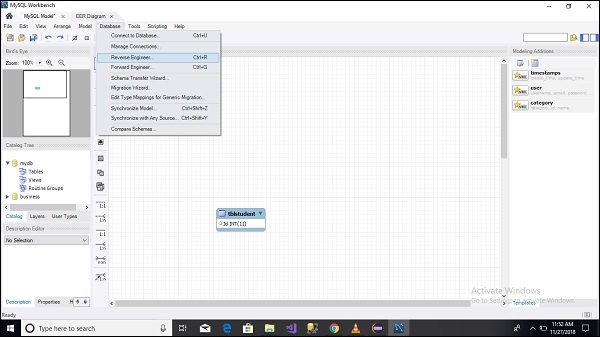 MySQL 如何使用Workbench从服务器获取数据库的ER模型 MySQL 如何使用Workbench从服务器获取数据库的ER模型