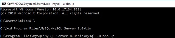 MySQL 如何作为不同的用户登录 MySQL 如何作为不同的用户登录
