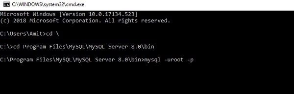 MySQL 如何在Windows10上打开MySQL命令行