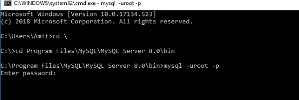 MySQL 如何在Windows10上打开MySQL命令行