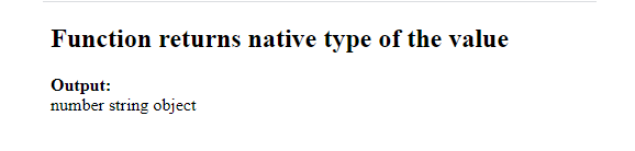 如何在JavaScript中获取值的本机类型 如何在JavaScript中获取值的本机类型