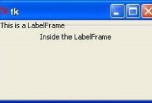 Tkinter LabelFrame容器小部件|极客教程