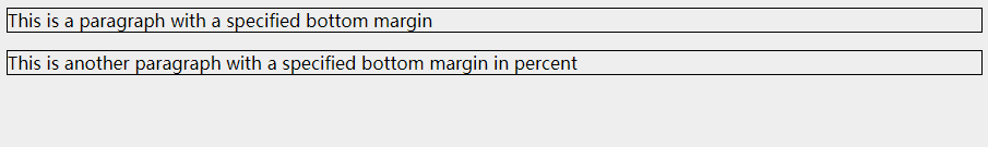 CSS 边距 margin-bottom 属性