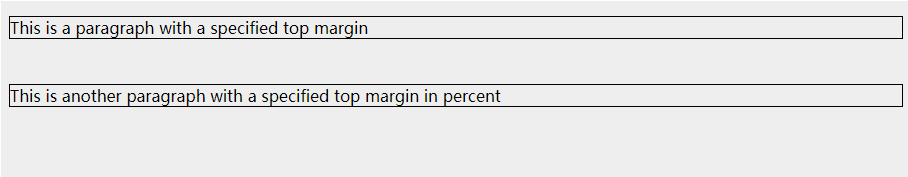 CSS 边距 margin-top 属性