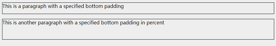 CSS 内边距 padding-bottom 属性