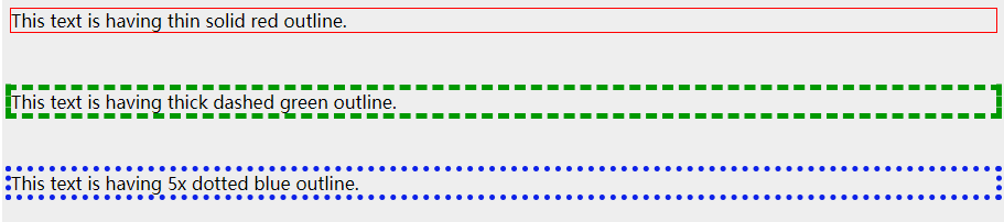 CSS 轮廓 outline-color 属性