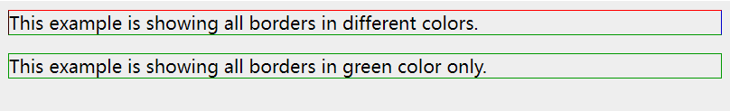 CSS border-color 属性